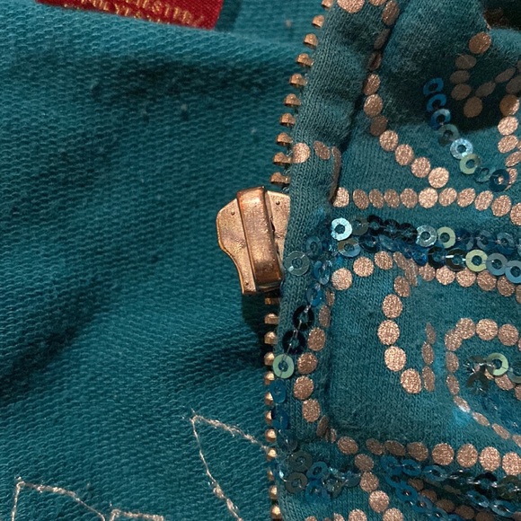 apple bottoms y2k blue sweatshirt with sequins - Picture 9 of 10